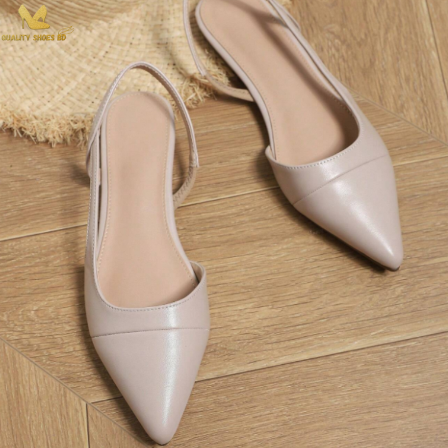 Pointed Toe Mules Flats Quality Shoes BD